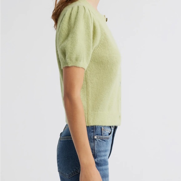 NWT DÔEN Anisa Alpaca-Blend Puff-Sleeve Cardigan - Picture 13 of 14